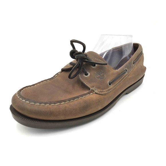 mens leather boat shoes